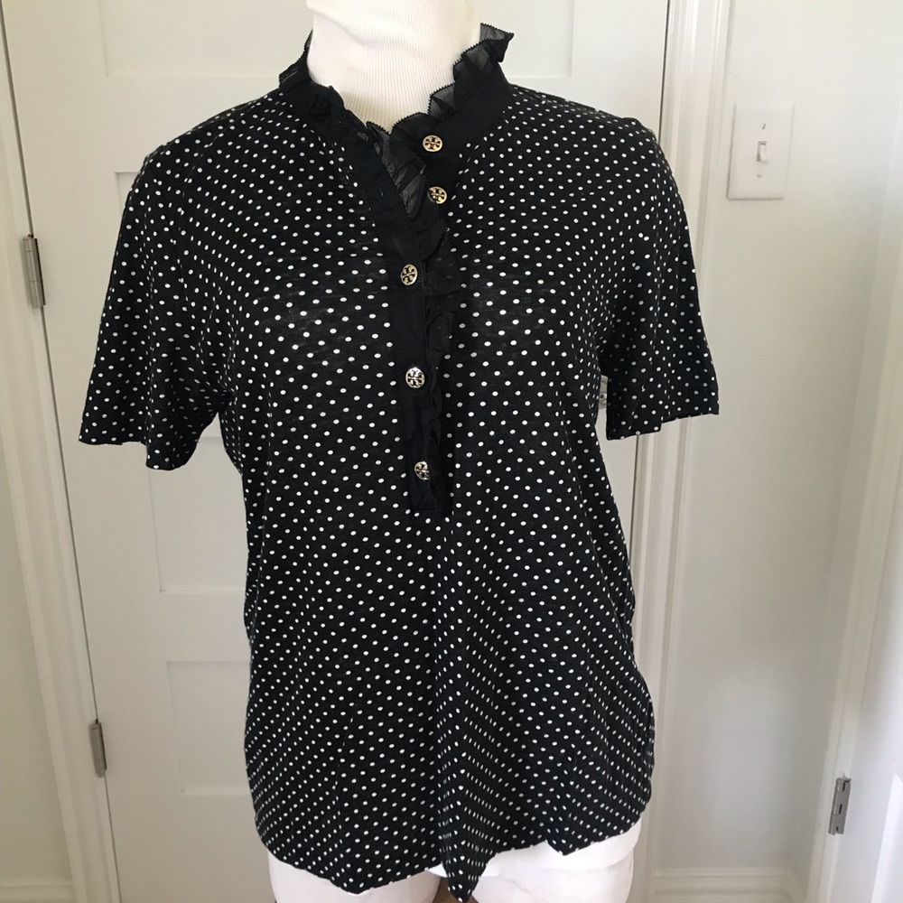 Tory Burch Polka Dot Polo